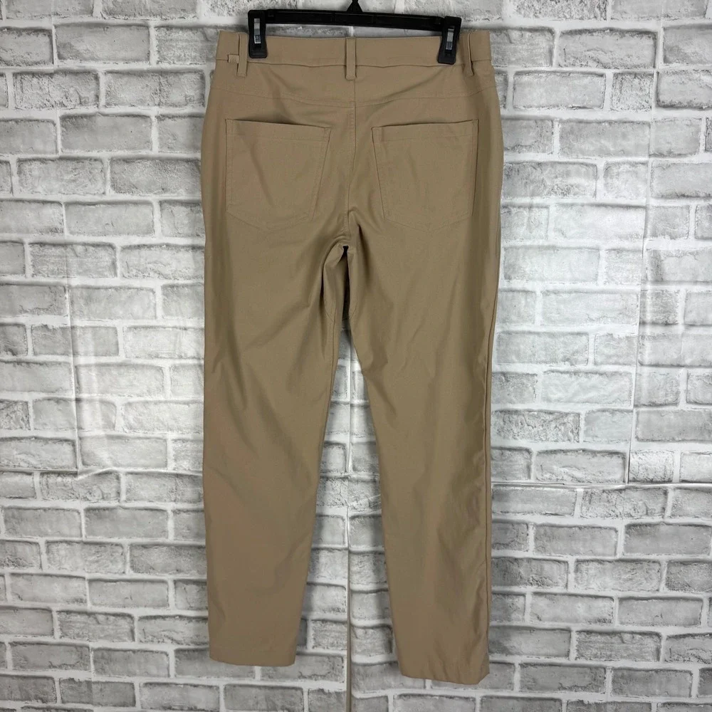 Lululemon Commission Slim Fit Pant 30 x 28 Tan Khaki Warpstreme LM5AQHS
